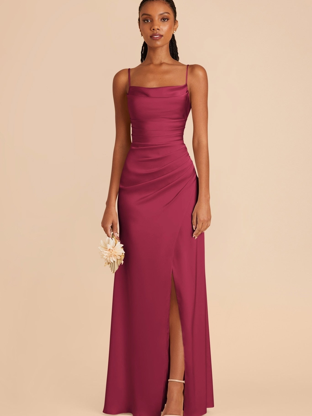 Birdy Grey Spaghetti-Strap Wine Maxi Dress
